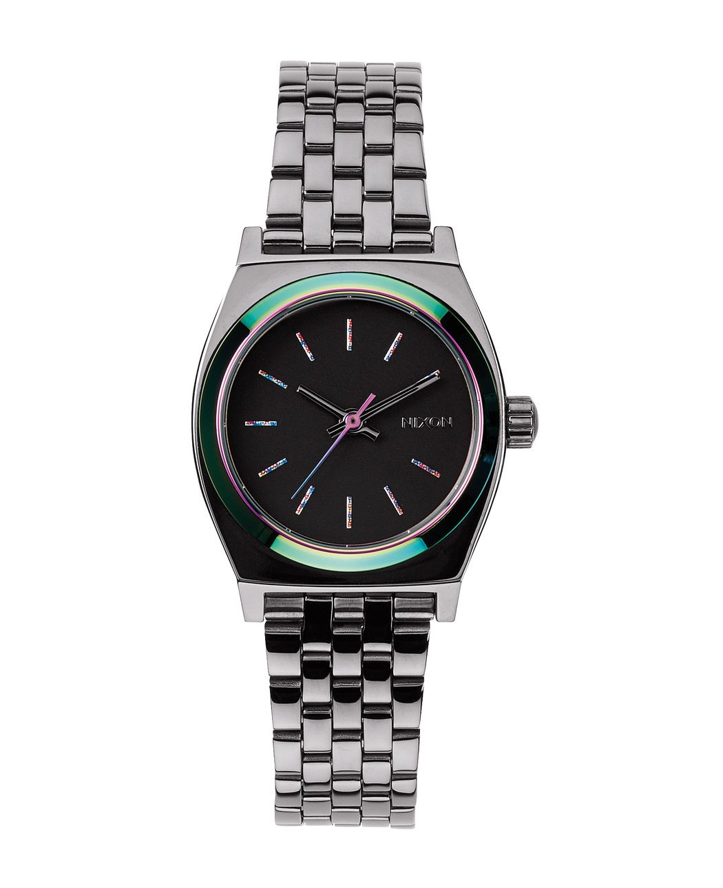THE SMALL TIME TELLER (GUNMETAL & MULTICOLOUR) de Nixon