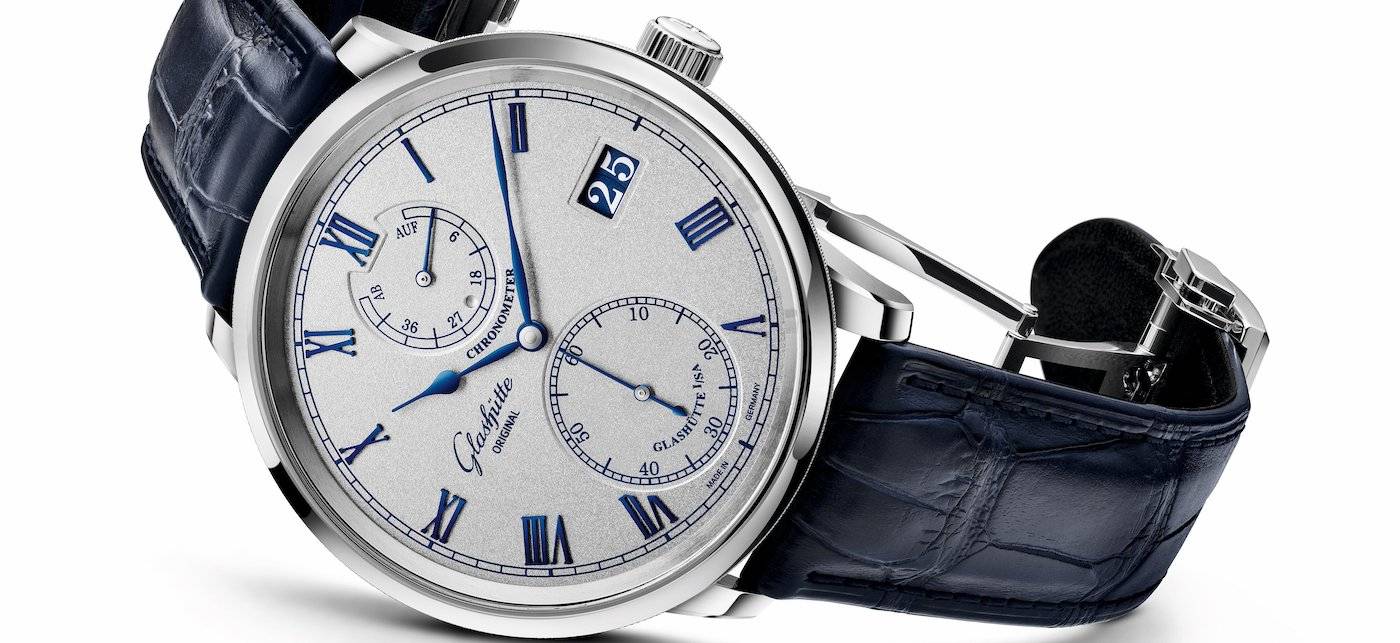 Glashütte Original presenta el Senator Chronometer azul plateado