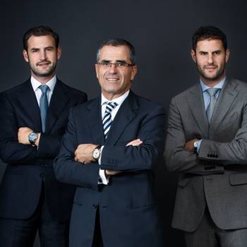 De izquierda a derecha: Pierre, Olivier y Elie Bernheim