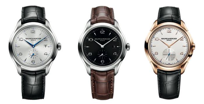De izquierda a derecha: Baume & Mercier Clifton 10052, Clifton 10053 y Clifton 10060