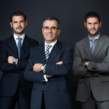 De izquierda a derecha: Pierre, Olivier y Elie Bernheim