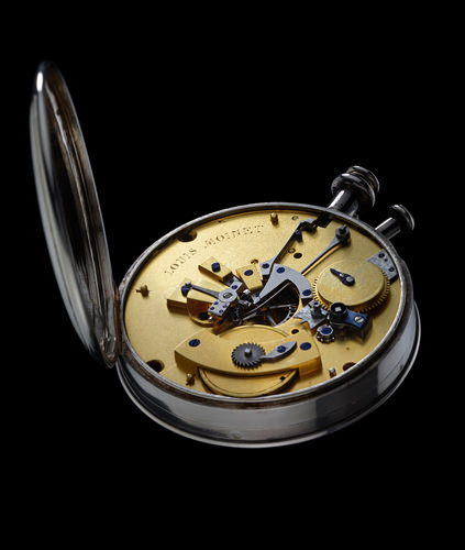 Una vista del movimiento en el Louis Moinet «compteur de tierces»