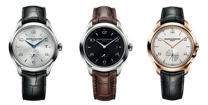 De izquierda a derecha: Baume & Mercier Clifton 10052, Clifton 10053 y Clifton 10060