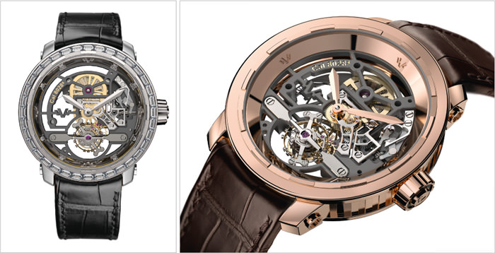 TWENTY-8-EIGHT SKELETONISED TOURBILLON HIGH JEWELLERY Y ROSE GOLD DE DeWitt
