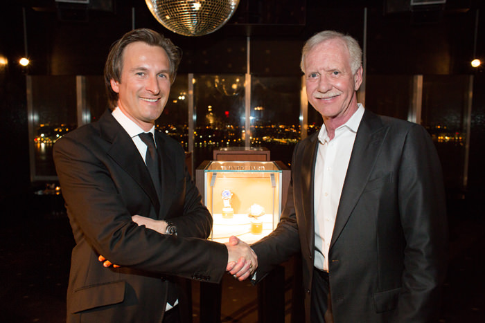 Bruno Grande, COO de JeanRichard (izquierda) y Sully Sullenberger