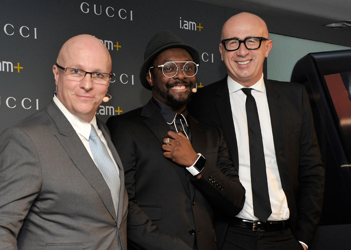 Stéphane Linder, will.i.am y Marco Bizzarri