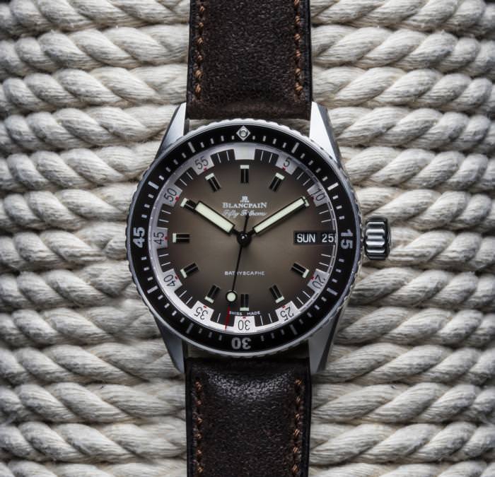 Blancpain Fifty Fathoms Bathyscaphe Day Date al estilo de 1970