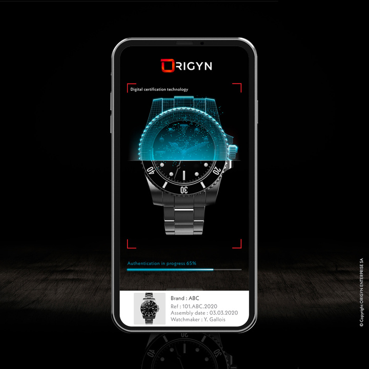 Una aplicación para teléfonos inteligentes permite tomar una foto de un reloj (o de cualquier objeto físico) para identificarlo y autenticarlo, y para establecer su procedencia, origen y propietario.